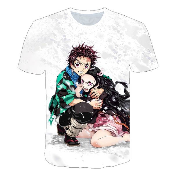 

anime teenager manga cosplay demon slayer punk kimetsu no yaiba t 3d print shirts aesthetic kawaii horror men clothing