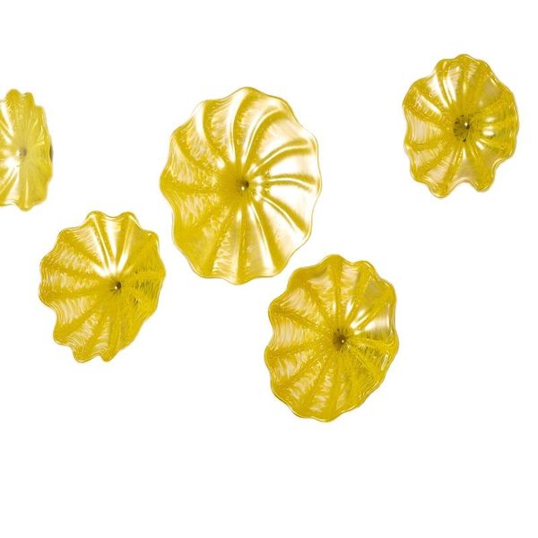 

modern wall lamps 6 pieces plate art decoration hand blown murano style glass lamps for home living room bedroom