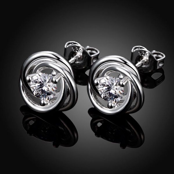 

factory wholesale silver color fashion elegance women classic personalized sparkling crystal zircon earrings h bbyrcw, Golden