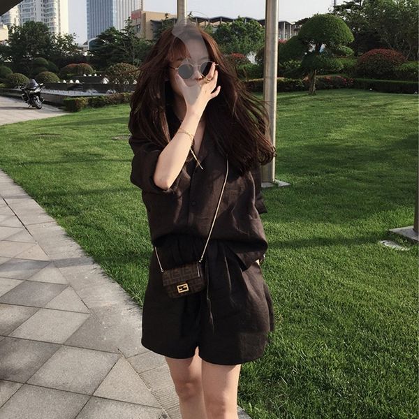 

6074v hepburn light mature graceful suit shortsshorts shorts and korean style iuv goddess autumn fashion two-piece suit women's style p, Gray