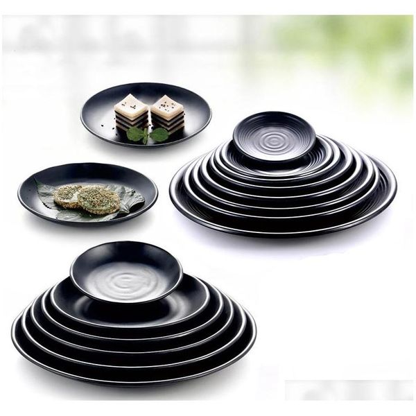 

melamine dinnerware dinner plate black frost imitation porcelain fashion restaurant a5 melamine dishes melamine tableware wholesale liarx