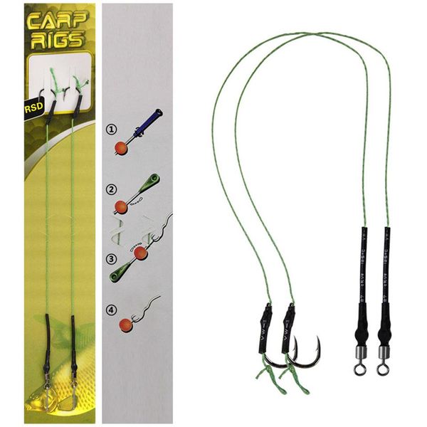 

2 x carp fishing готовые поводок связали rigs терминал снасти карп рыбалка буровые установки карп рог кривой shank рыболовные крючки размер