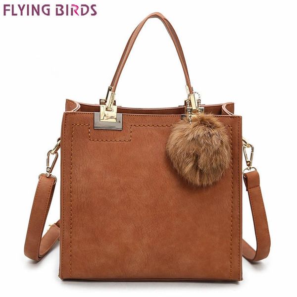 

handbag women shoulder bag luxury handbags women bags designer high-grade scrub leather messenger bag hairball zf9711