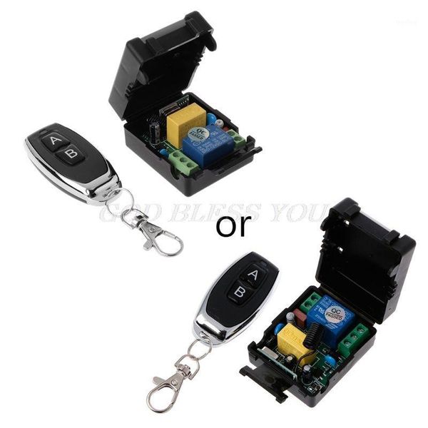 

remote controlers ac 220v 10a 1ch rf 433mhz wireless control switch receiver + transmitter kit drop 1