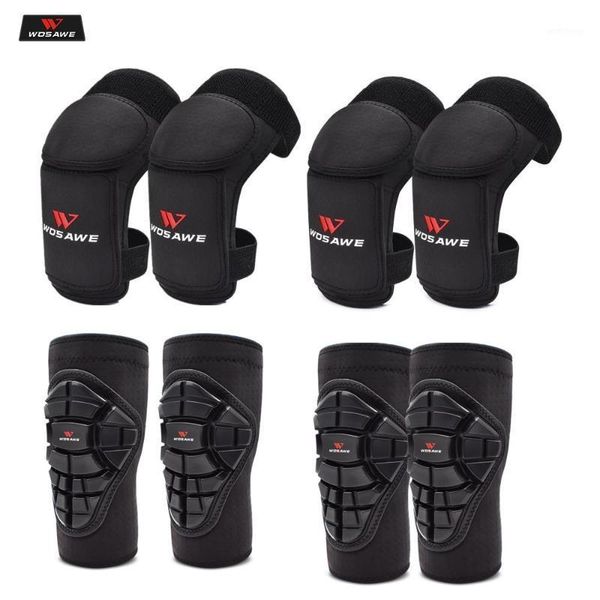 

wosawe 4pcs 4-14 years old kids children motorcycle kneepads skiing skate outside sports knee protector motocross elbowpads gear1