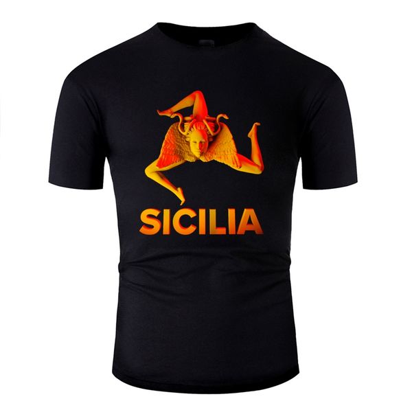 

funny sicilia trinacria symbol of sicily 3d sculpture men cotton men's comic gents hoodie designers t shirts sweatshirt