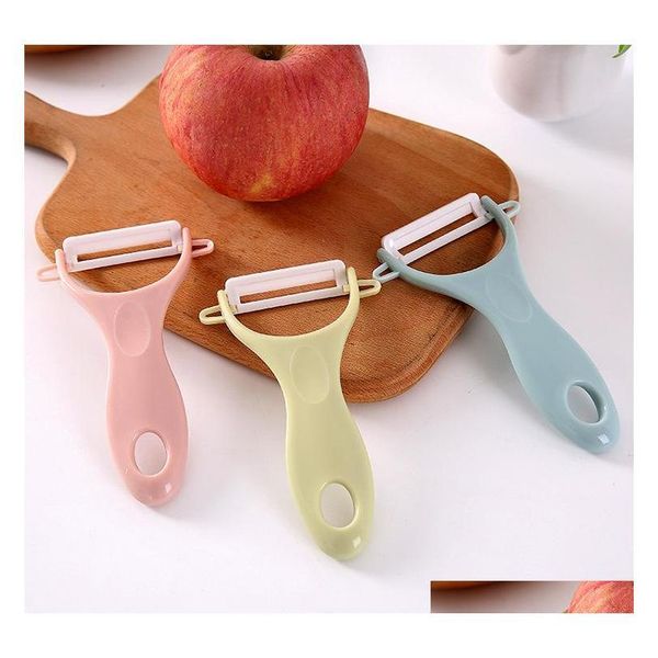 

stainless steel ceramics fruit potato peeler parer cutting vegetables peeler kitchen tool helper grater for carrots jlliak comb2010