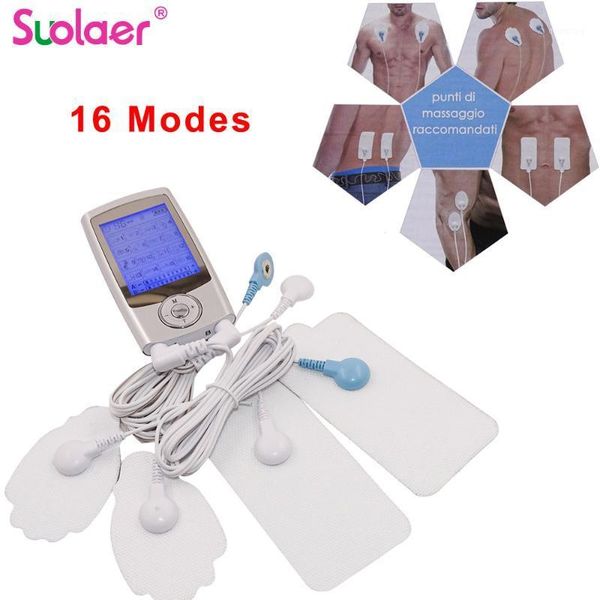 

16 modes carevas massager rechargeable electric pain relief machine tens unit portable pulse massager muscle stimulator therapy1