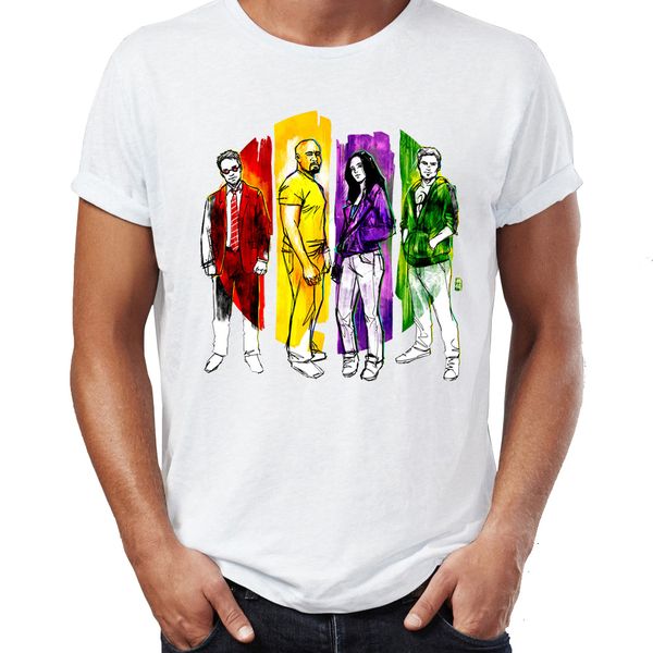 

the defenders daredevil jessca jones iron fist luke cage watercolor artsy awesome artwork printed sport hooded sweatshirt hoodie t shirt