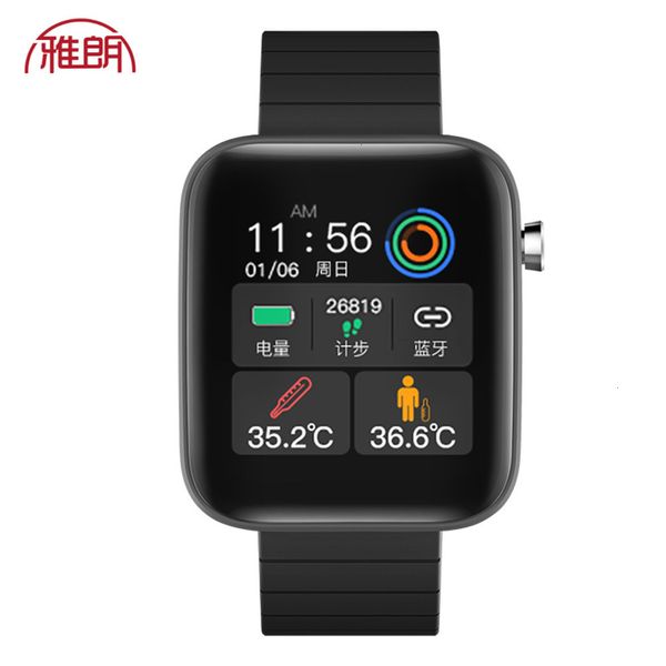 

new t68 color screen intelligent body temperature bluetooth sports braceletjk