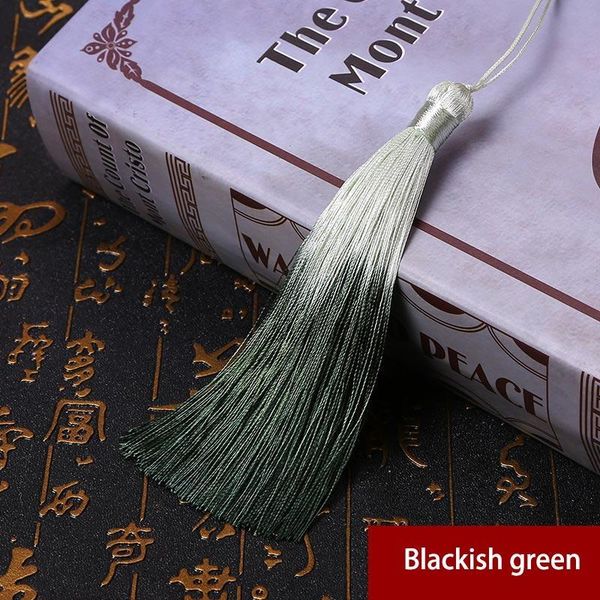 

12pcs lot 12cm gradient color tassels silk fringe sewing bangs tassel trim decorative key tassels for curtains home decoration h bbylda