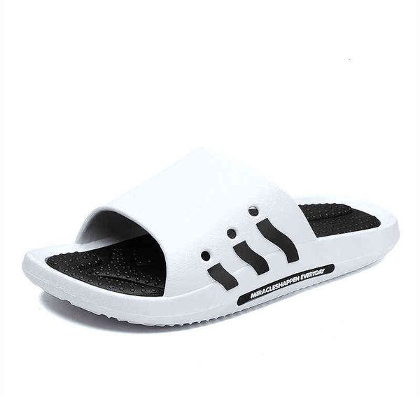 

summer heightening thick bottom fashion men's bathroom home sandals net infrared wear beach men, Black