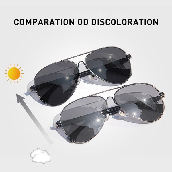 

caponi pilot pchromic sunglasses men 2020 sun driving bs9812 for uv polarized glasses lenses shades cut male men's lmwlp, White;black