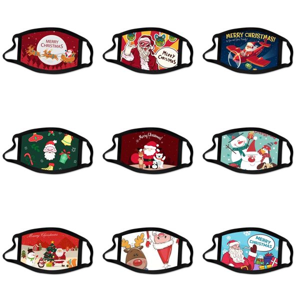 

fashion cartoon pattern solid black face mask cute print half face mouth masks outdoor cycling mask#485
