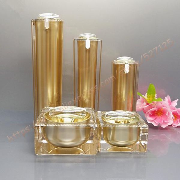 

storage bottles & jars grade cosmetics suit acrylic packing,15g/30g/50g facial cream jar,30ml/50ml/100ml moisturizer/facial water/lotion