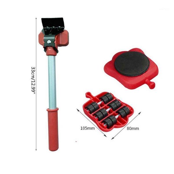 

furniture mover tool heavy stuffs transport lifter 4 wheeled mover roller bar 28tc1