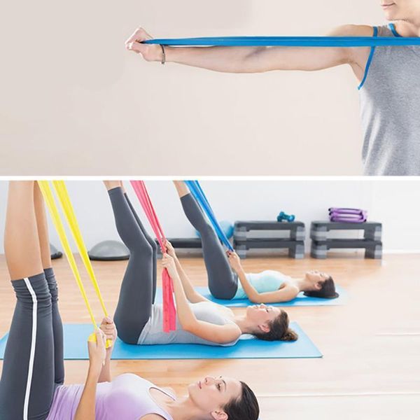 

resistance bands elastic yoga strap 1.5m long exercise fitness band belt pilates stretch waist leg joga akcesoria k21