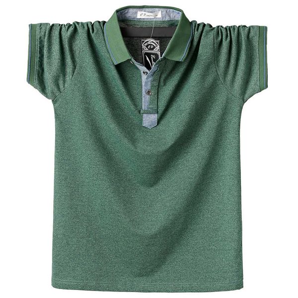 

casual summer men's short sleeve shirt comfortable 95% cotton tee polo shirts men plus size 5xl 6xl business, White;black