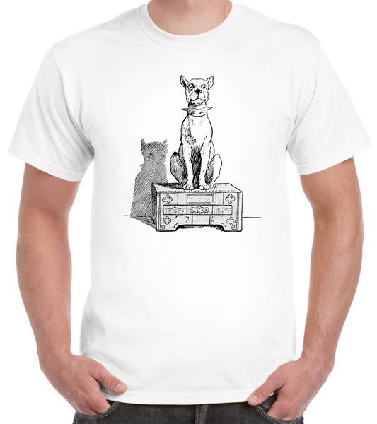 

дизайн футболка с коротким рукавом новые мужчины фитнес tops викторианский собака на box t-shirt victoriana lover emo прохладный тис спорта