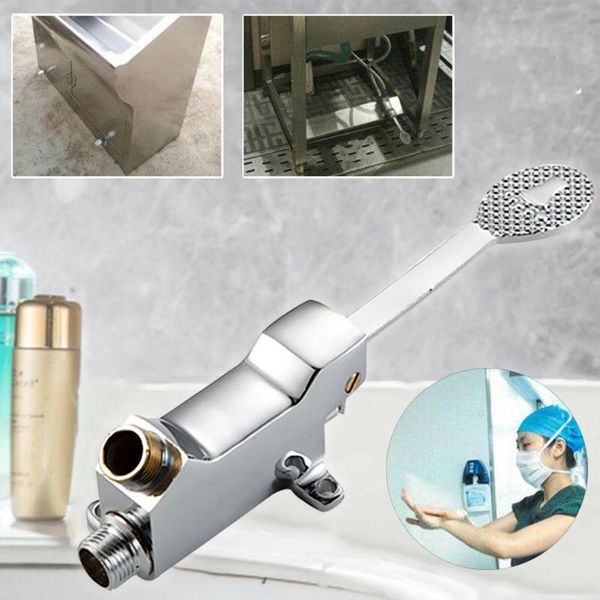 

1/2inch foot pedal control valve faucet basin switch water sink bathroom tap