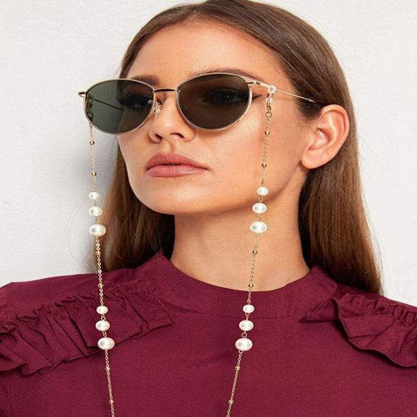 

fashion reading metal sunglasses cords casual pearl beaded eyeglass chain for glasses women