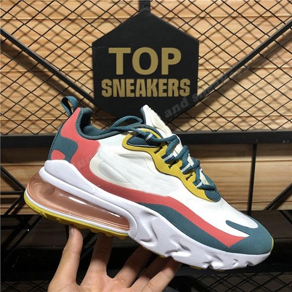

2022 sports react running shoes mens womens orange black white bauhaus blue barely rose medium olive trainers sneaker