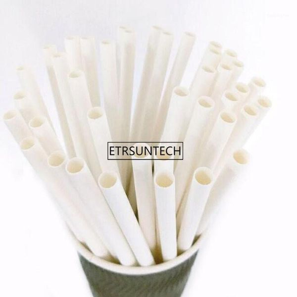 

drinking straws white paper thickned diameter 6mm/8mm/9mm/10mm wedding birthday party straw wholesale1