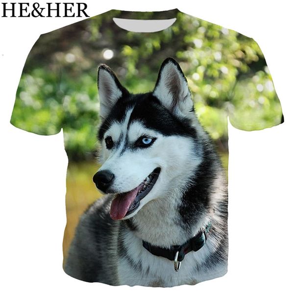 

lovely huskie style 3d print shirts graphic graphic comics men clothing