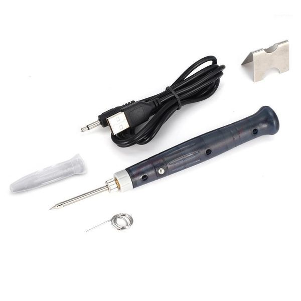 

5v 8w usb mini powered electric soldering iron solder pen welding gun hand tools rapid heating touch switch welding solder1