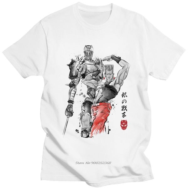 

unique men's chariot sumi e short sleeved cotton casual jojo bizarre adventure apparel manga fan gift hoodie designers t shirts sweatsh