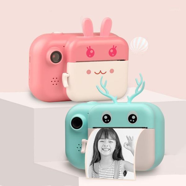 

digital cameras children toys instant print 1080p video cam kids polaroid with thermal po paper camera birthday christmas gifts1