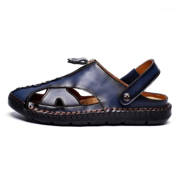 

hombre summer sandels sandali fashion safety sandalen ete transpirables genuine uomo mens herren shoes de sandals-men mens work1, Black