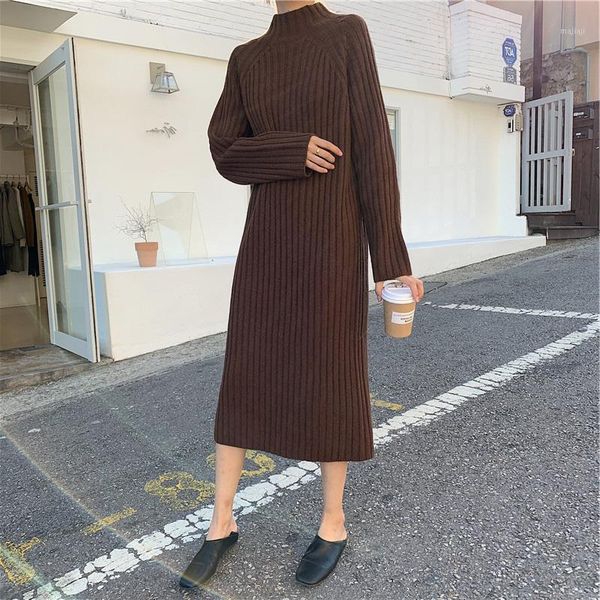 

women's sweaters retro fashion women dress sweater 2021 autumn winter knit ladies vestidos long sleeve thick brand clothes pullovers tu, White;black