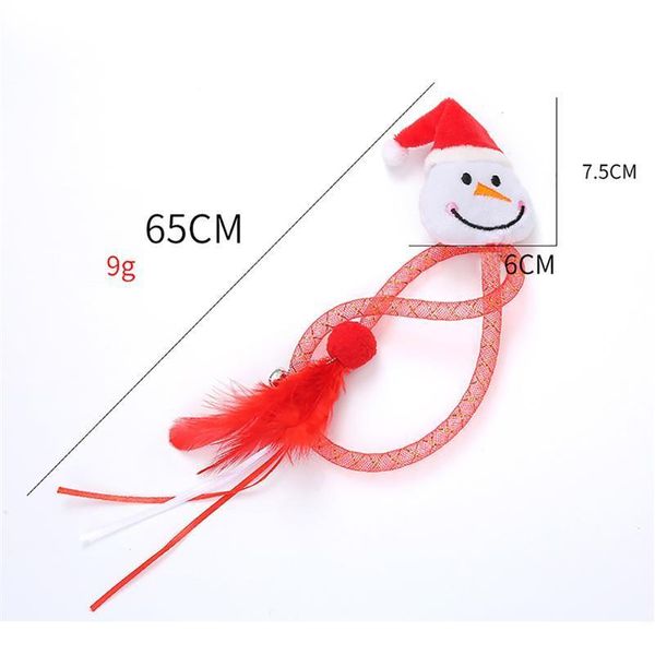 

1pc funny christmas cat toy anti-biting cat play toy penguin christmas tree santa decor catnip toys cat favors pet qylkkk