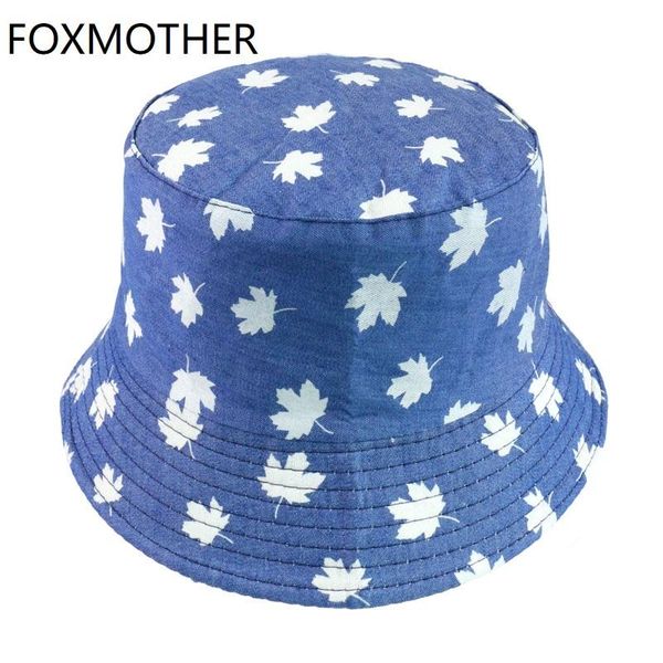 

foxmother мода женщина maple caps мужчины синий bucket листьев новый fisherman летние шапки yxluvr otsweet, Black;white