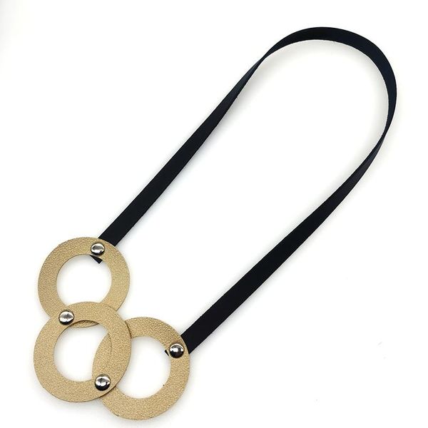 

chokers totabc punk style necklace rock gothic collar ladies short leather personality collocation, Golden;silver