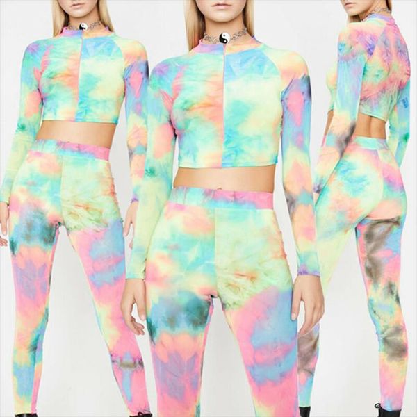 

галстук-краситель повседневные с длинными рукавами брюки люст с длинными рукавами костюм женщины сексуальные урожайные брюки 2 шт. установит, Gray