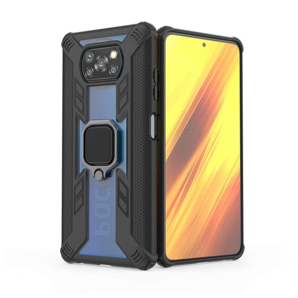 

de2w7hyhoneycomb personality trendy slim tough antishock phone case for xiaomi poco x3 nfc 2020 tpu pc mobile cover3nh