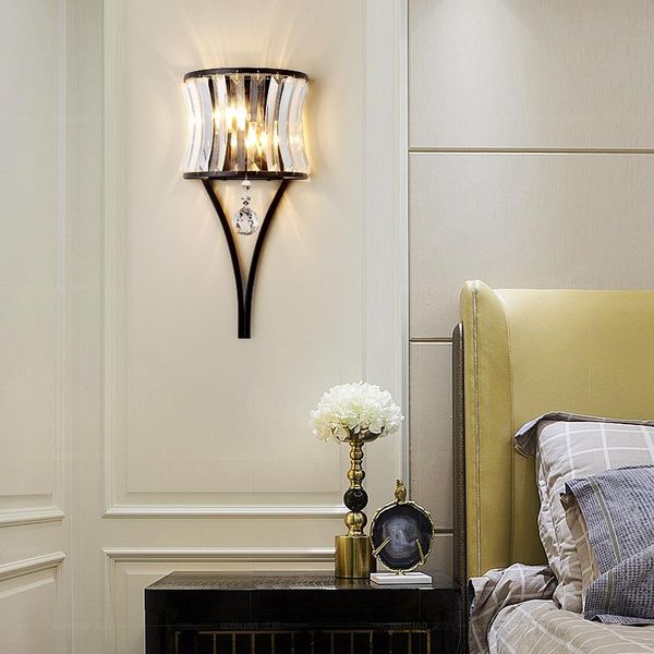 

wall lamp modern decoration bedroom bedside lamps simple aisle corridor staircase sconce living room background crystal