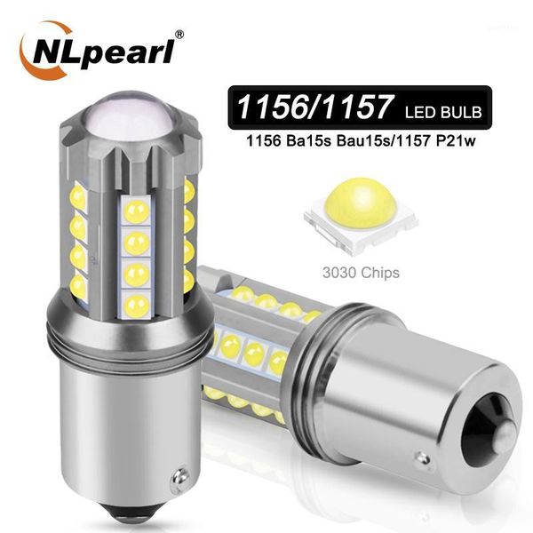 

nlpeal 1x signal lamp 12v 23 3030smd bay15d led 1157 p21 5w reverse brake light 1156 ba15s led p21w py21w car turn signal light1