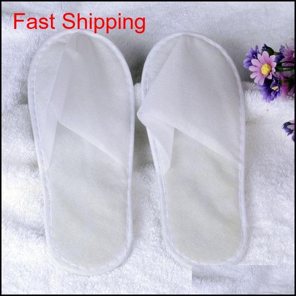 

20pairs /lot white non -woven disposable slipper l supplies white disposable slipper home gue qyljbn ppshop01