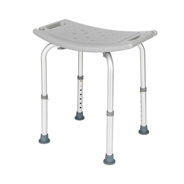 

aluminium alloy elderly bath chair without back of a chair gray