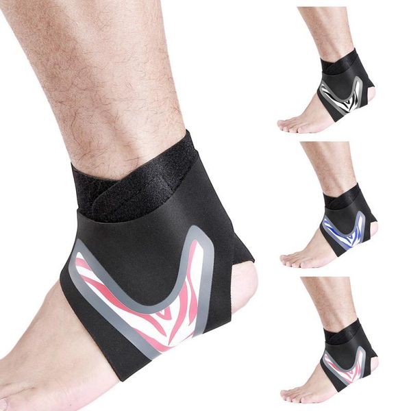 

ankle support brace compression sleeve plantar fasciitis pain relief foot wrap sports anti-sprain cover single, Blue;black