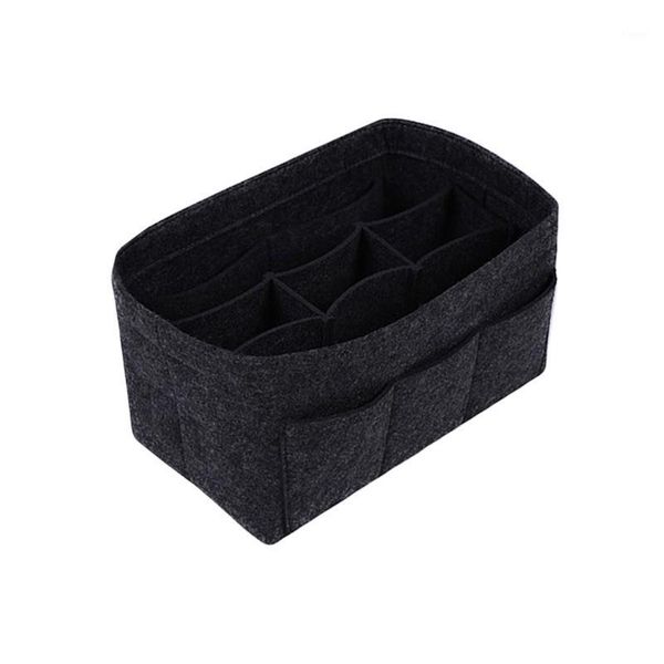 

2020 new felt storage bag felt ladies cosmetic bag middle makeup pouch1