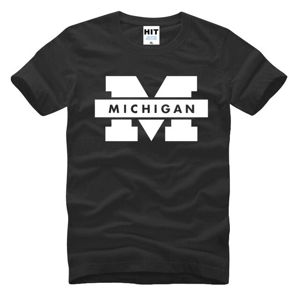 

university of michigan logo printed t shirt t shirt for 2016 short sleeve casual tee camisetas hombre sport hooded sweatshirt hoodie