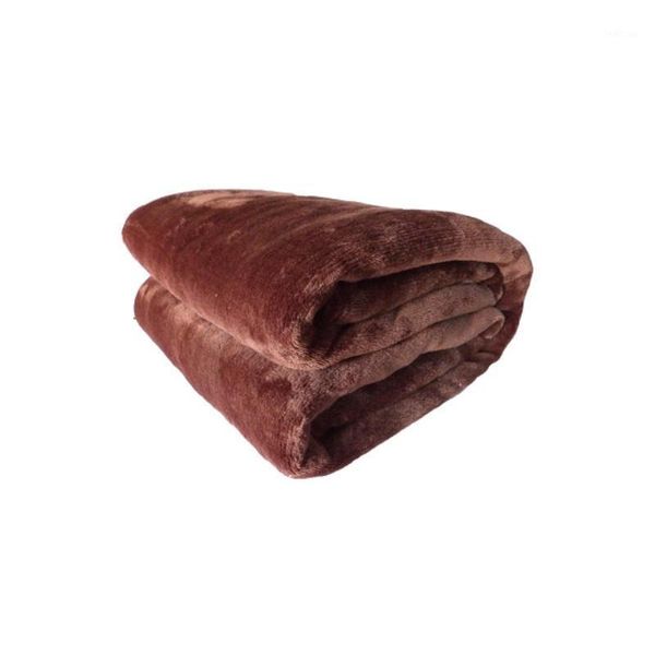 

home textile gift blanket coffe solid color flannel super warm soft blankets throw on sofa/bed/ travel bedspreads sheets1
