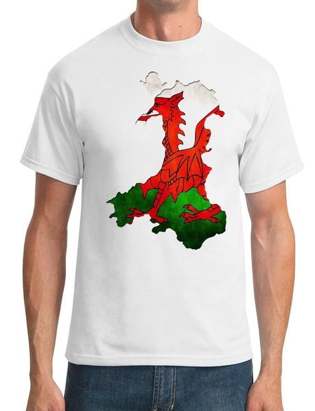 

tee shirt mens new футболки печать футболка homme футболка мужчина смешной уэльс валлийской карта дизайн футболка спорт толстовка с капюшоно