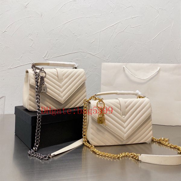 

fashion designer women bag gold /silver chain real leather leather large-capacity shoulder bags quilted messenger handbag
