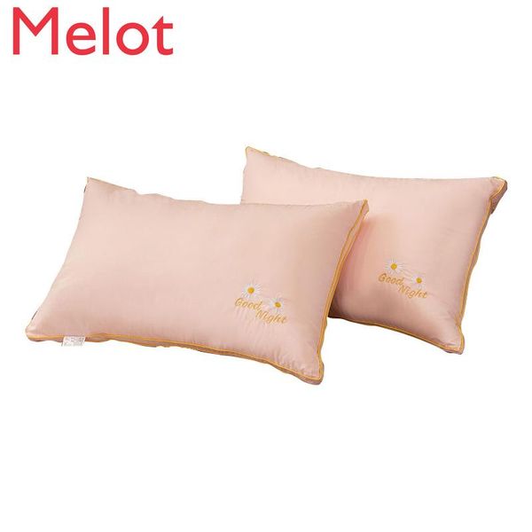 

pillow fashionable environmental protection daisy embroidered household simple thickened neck support sleeping core