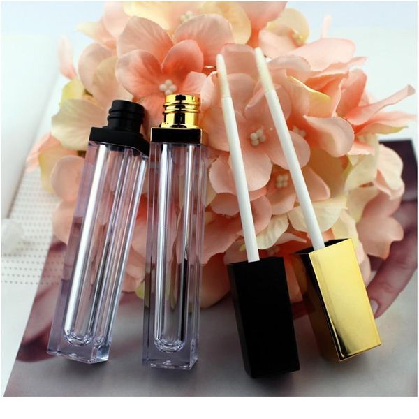 

10/30/50pcs high class 6ml acrylic lip gloss bottle empty cosmetic lip oil refillable tube liquid lipstick storage c qylopn